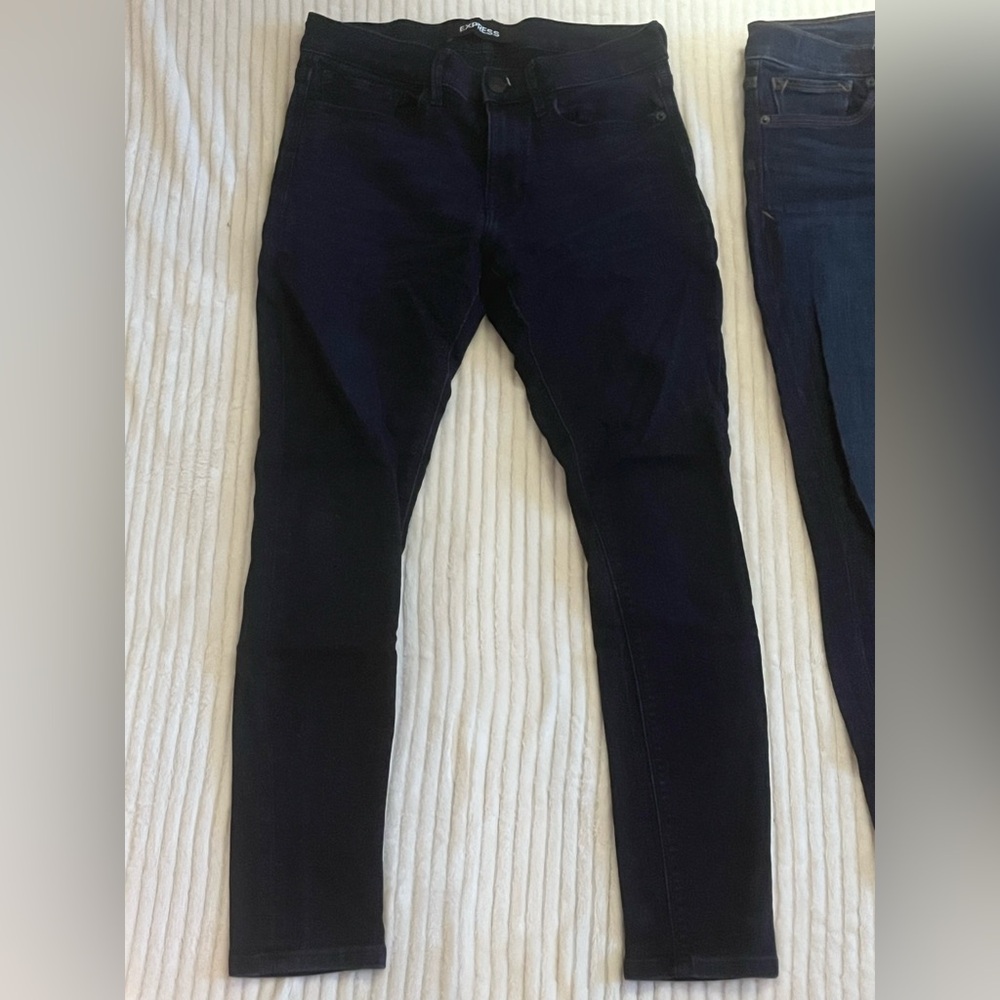 Express Women’s Supersoft Midrise Blue Jeans 4 Short BUNDLE - Picture 2 of 10